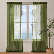 Laurent Sheer Concealed Tab Top Curtains (Set of 2)